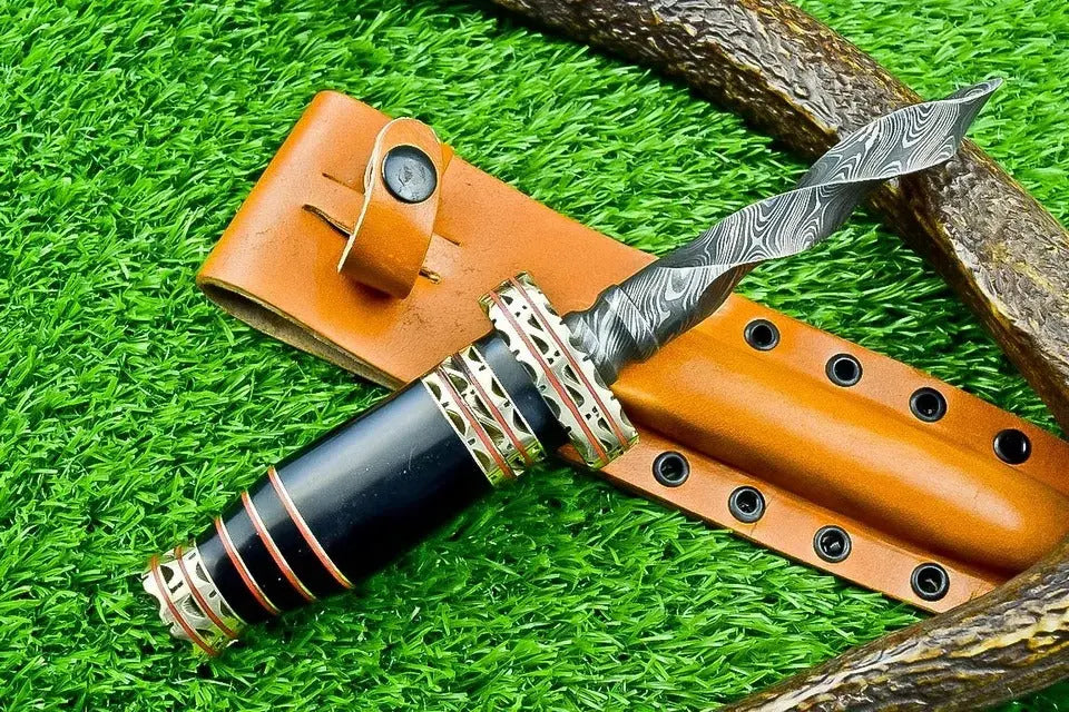DAMASCUS Blade Kris Dagger Knife – 10" Overall Length SHKWORKS