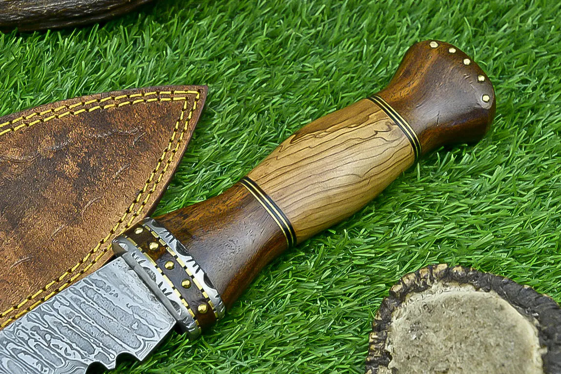 Unique Handmade Damascus Steel Kukri | Handcrafted & Sharp SHKWORKS
