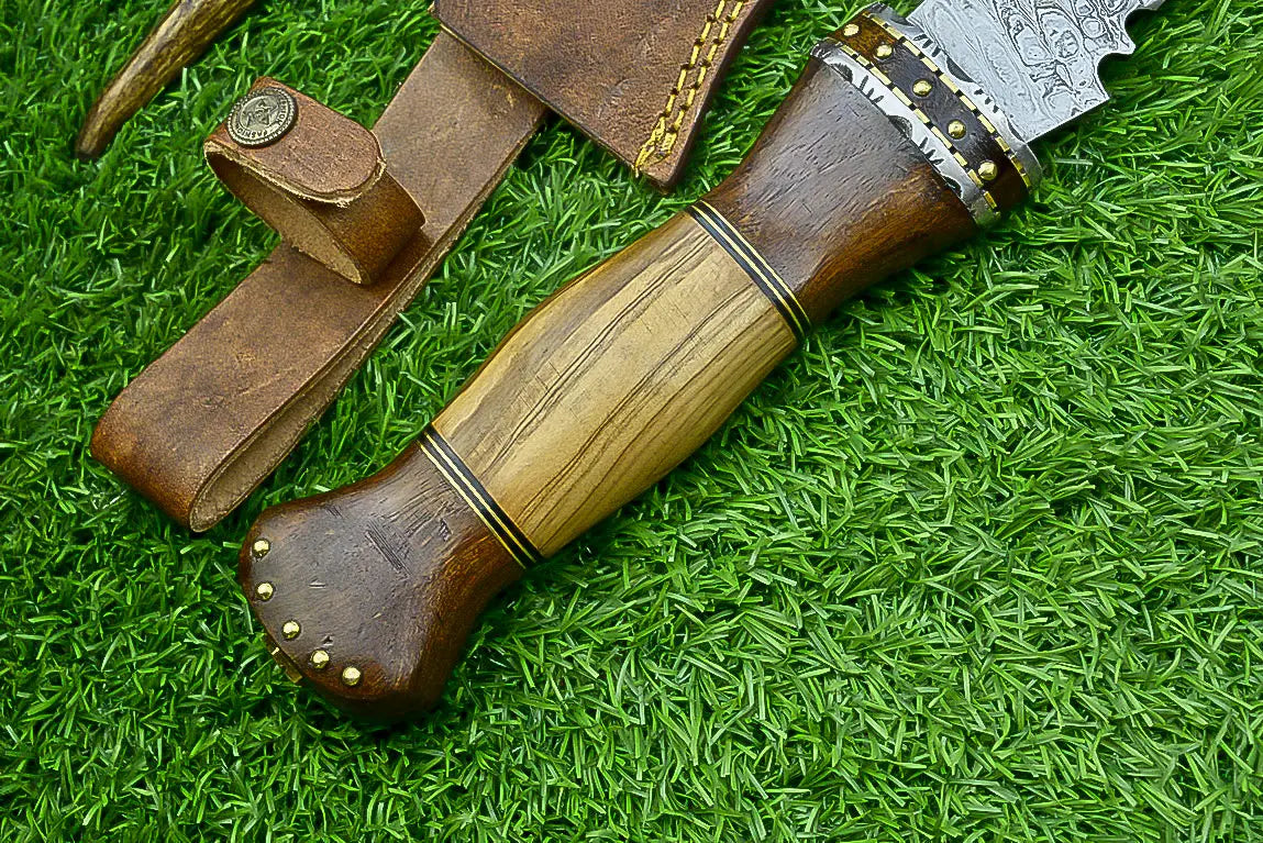 Unique Handmade Damascus Steel Kukri | Handcrafted & Sharp SHKWORKS