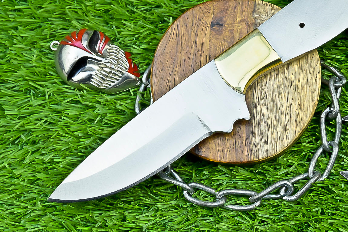 Custom Hand Forged J2 Steel Blank Blade – 9" For Knife Making Blade with Brass Bolster | DIY Forged Knife Blade |UN- 8426