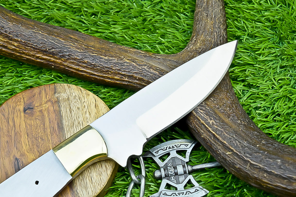 Custom Hand Forged J2 Steel Blank Blade – 9" For Knife Making Blade with Brass Bolster | DIY Forged Knife Blade |UN- 8426