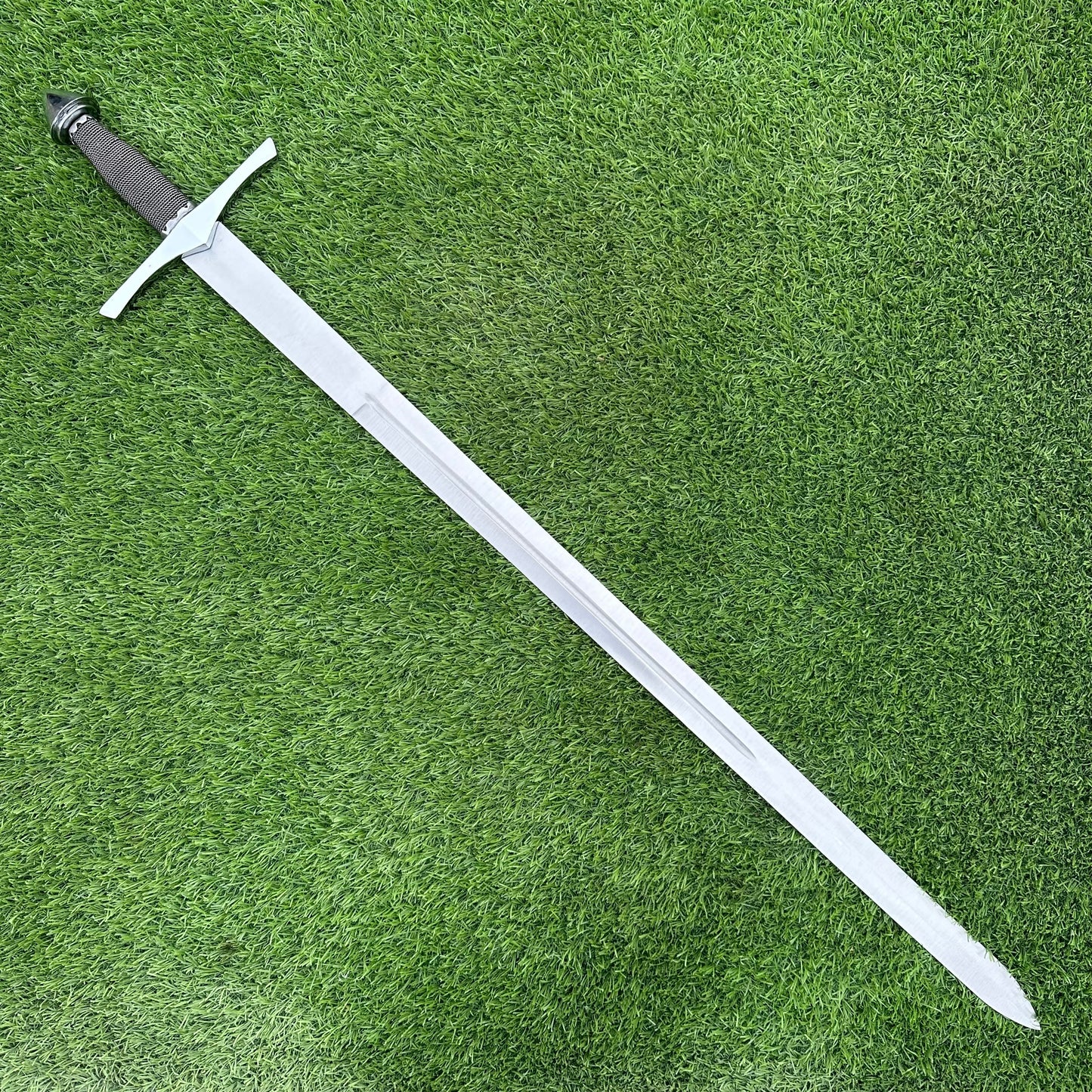 Hand-Forged Long Sword | 40" J2 Steel Longsword with Copper Wire Handle – Collectible Gift for Him SN-321