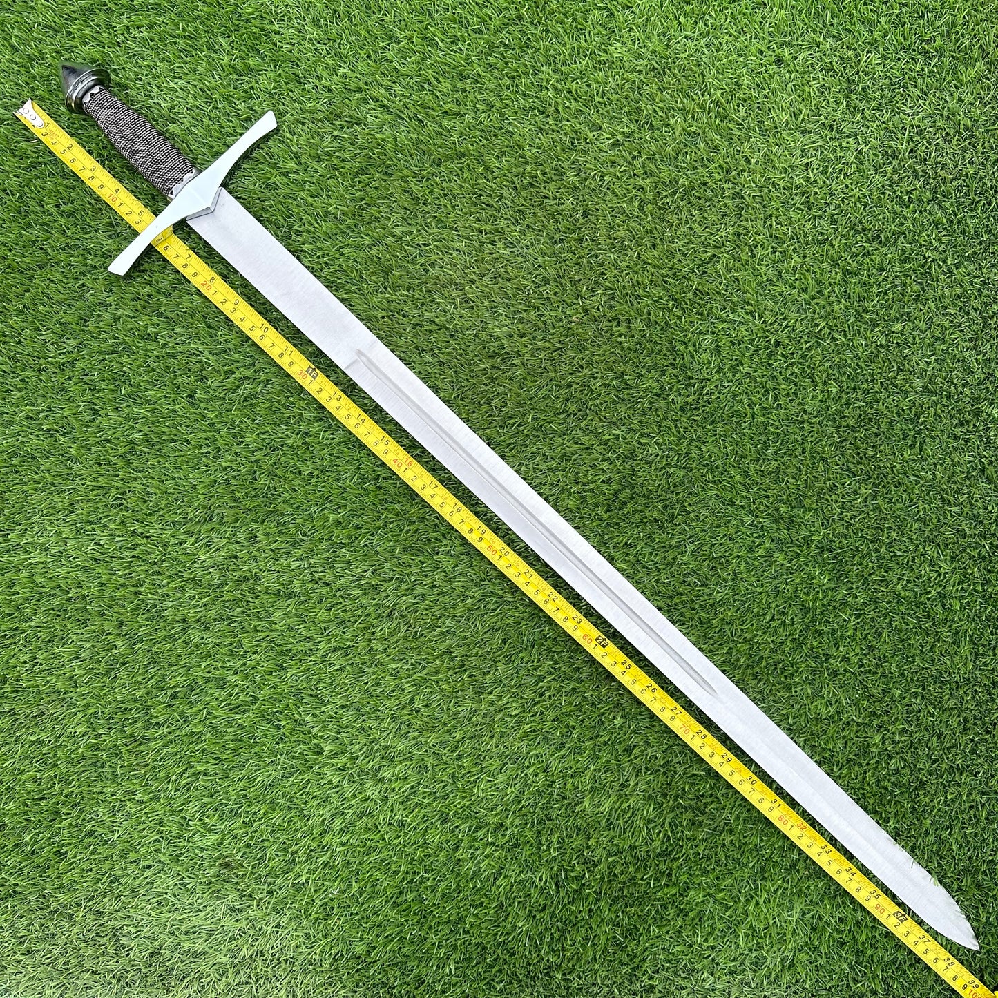 Hand-Forged Long Sword | 40" J2 Steel Longsword with Copper Wire Handle – Collectible Gift for Him SN-321