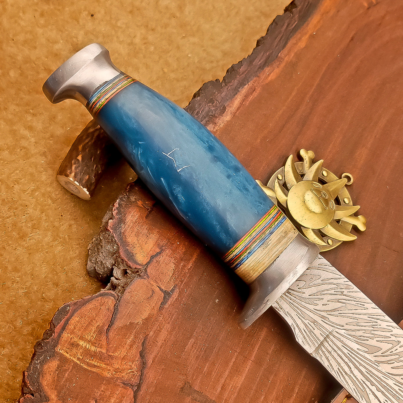 11" Custom Handmade J2 Steel Blade Hunting Knife, Bowie Knife W/Sheath EN-2830