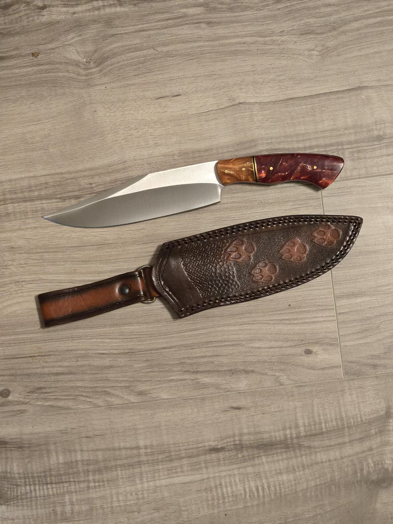 Custom Handmade Fixed Blade Knives - Bowie & Drop Point Styles