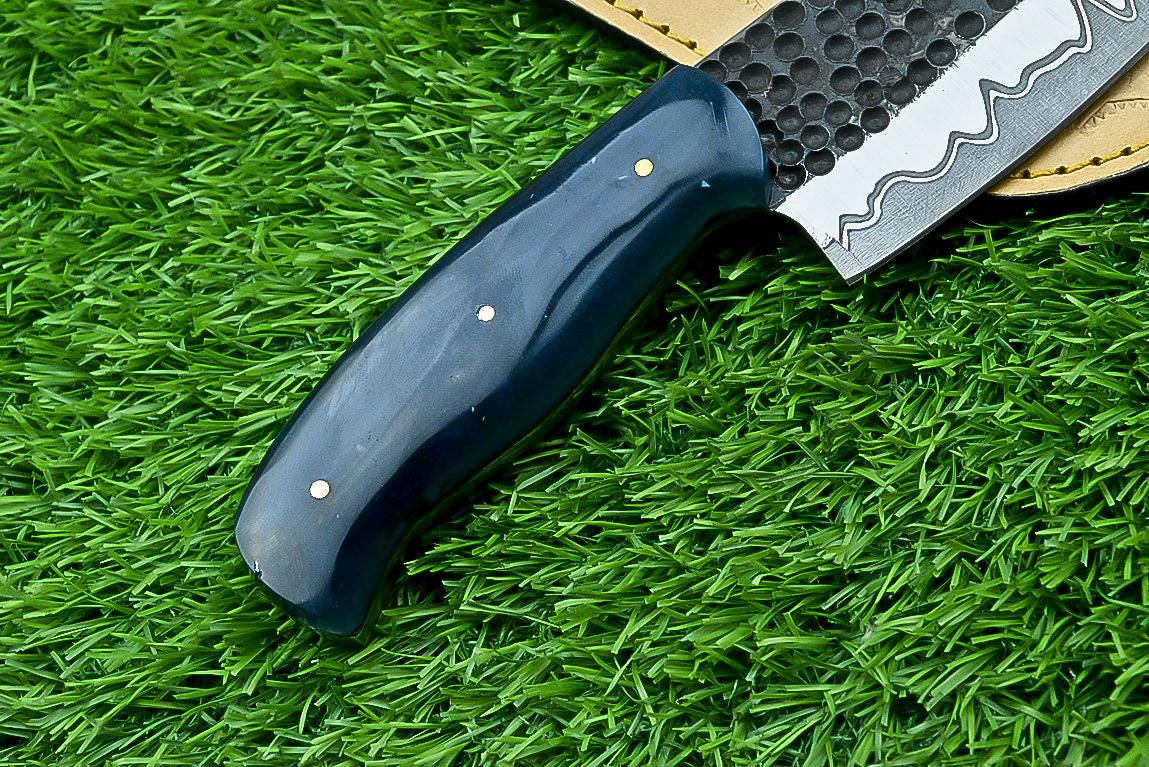 Handmade Carbon steel Serbian Chef Knife, Chopper Cleaver knife, groomsman gift kitchen knife wedding anniversary father's day gift lover