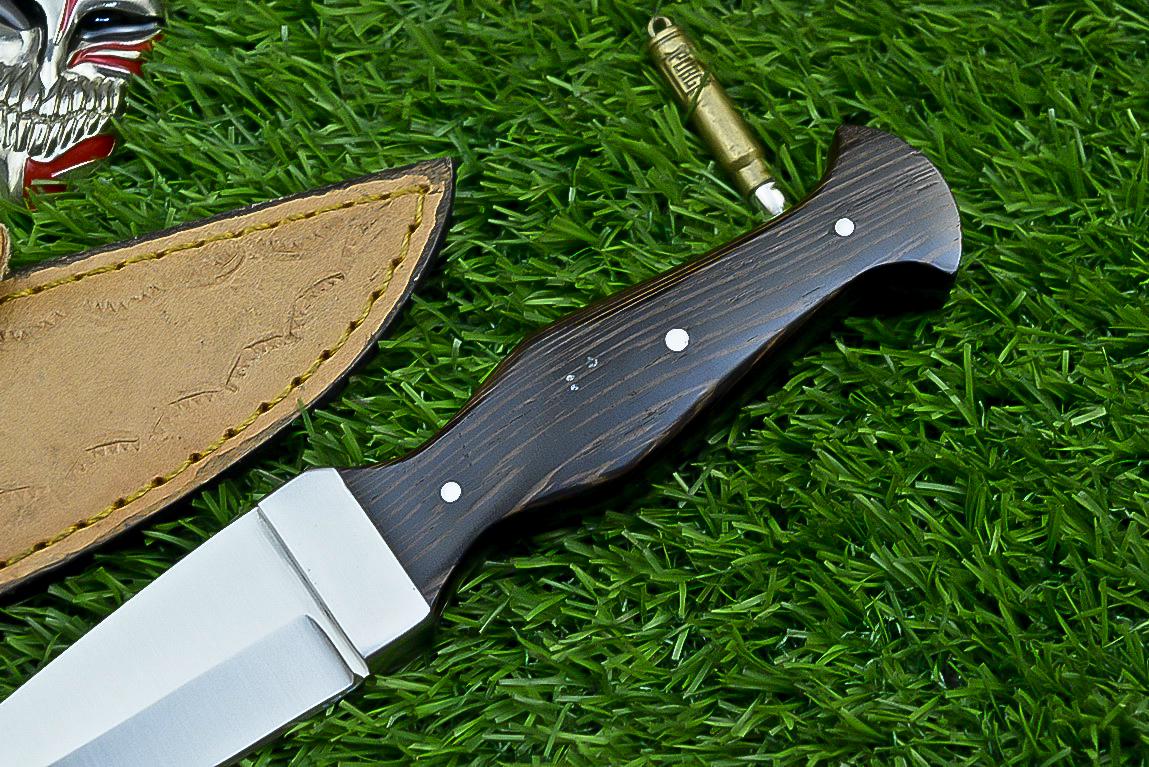 Wenge wood handle, D2 STEEL Blade, Handmade Hunting Knife with Case , Dagger Knife , Camping knife, Father’s Day gift, Gift for husband | UN-4933