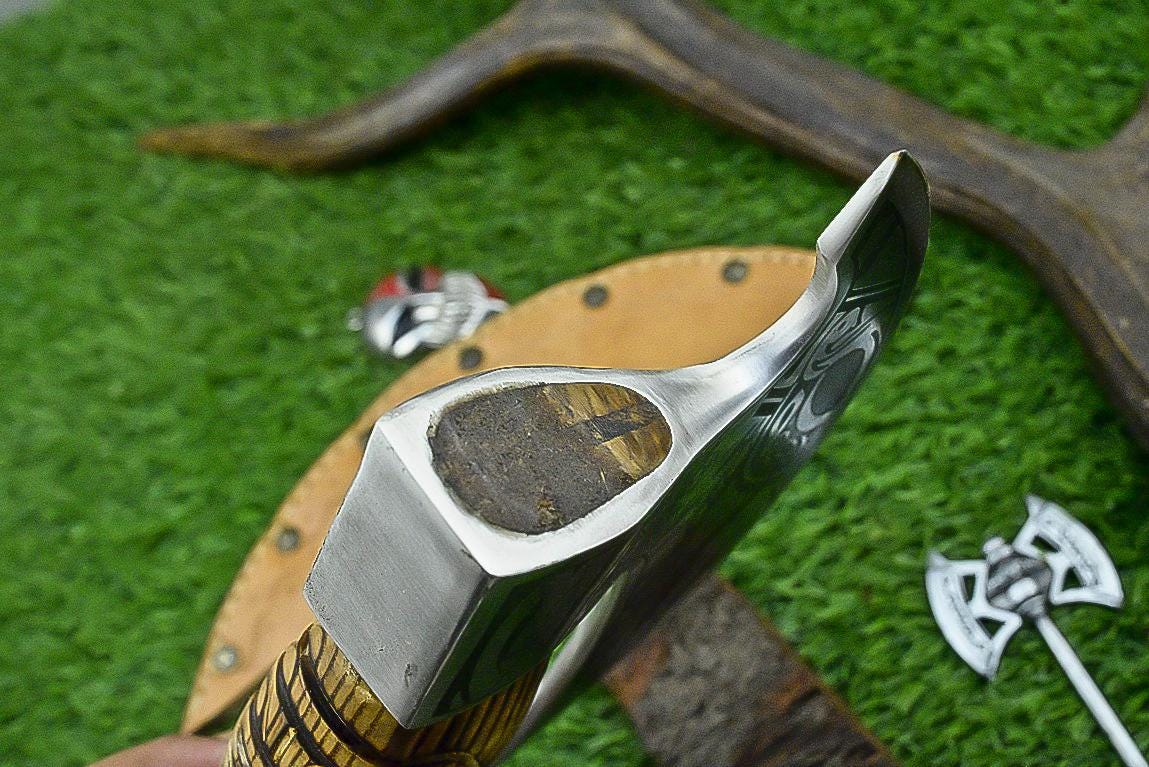 Superb Valentines gift Viking Pizza Cutter Axe, The Original custom hand forged pizza Axe Best gifts for her, Best Anniversary Gifts for Him