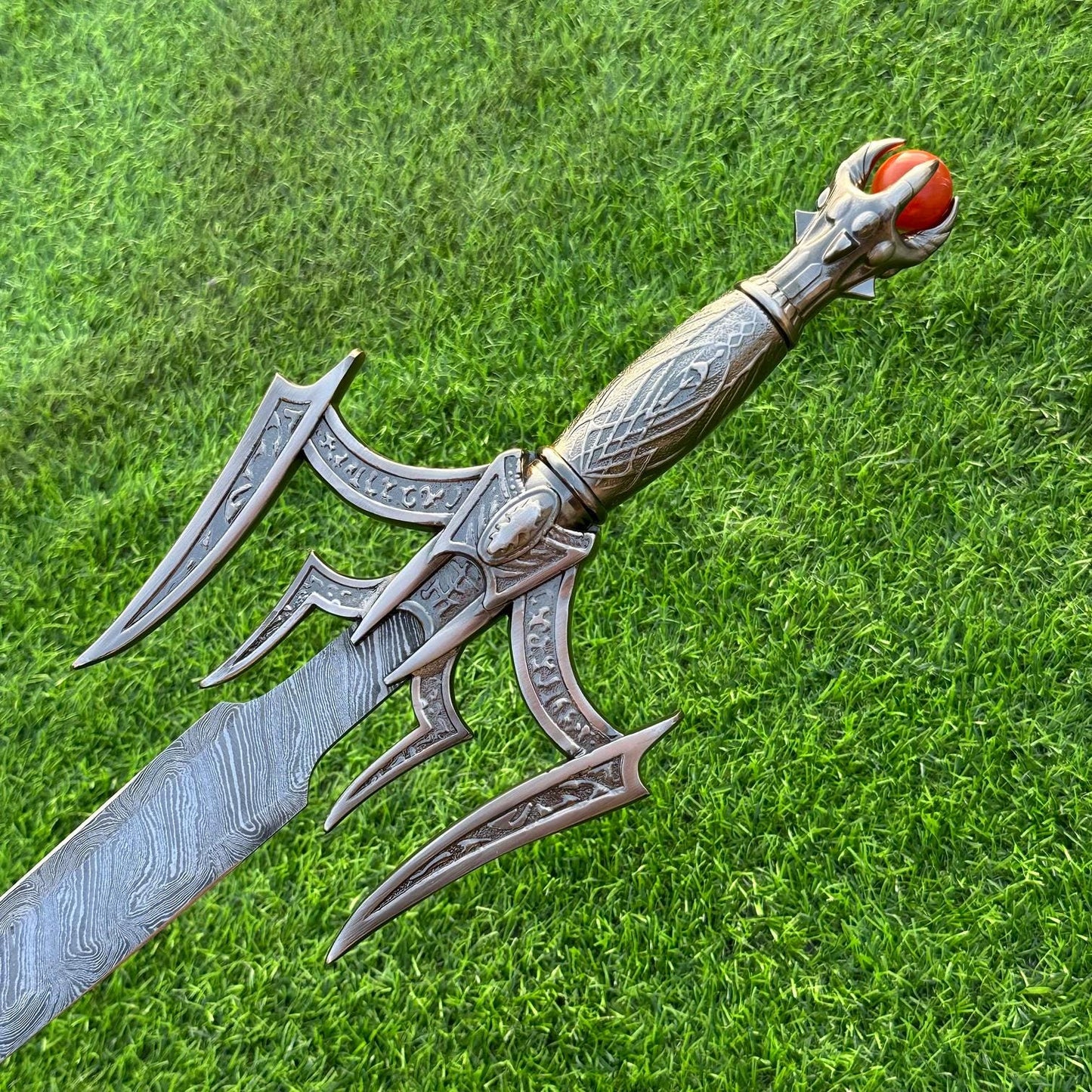 Custom Hand-Forged Damascus Viking Sword | Norse-Inspired Collectible, Norse Battle Sword | Anniversary Gift | Christmas Gift, Gift for him,
