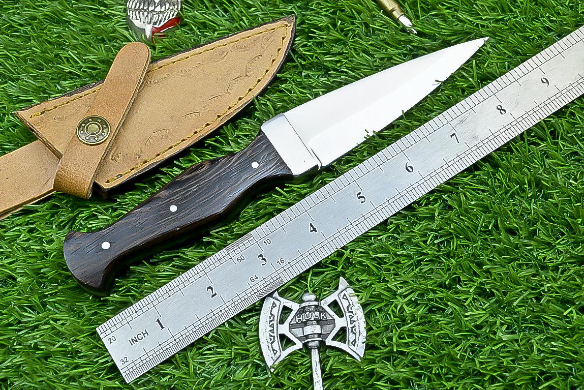 Wenge wood handle, D2 STEEL Blade, Handmade Hunting Knife with Case , Dagger Knife , Camping knife, Father’s Day gift, Gift for husband | UN-4933