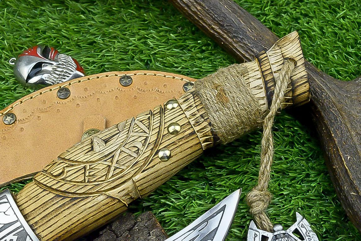 Superb Valentines gift Viking Pizza Cutter Axe, The Original custom hand forged pizza Axe Best gifts for her, Best Anniversary Gifts for Him