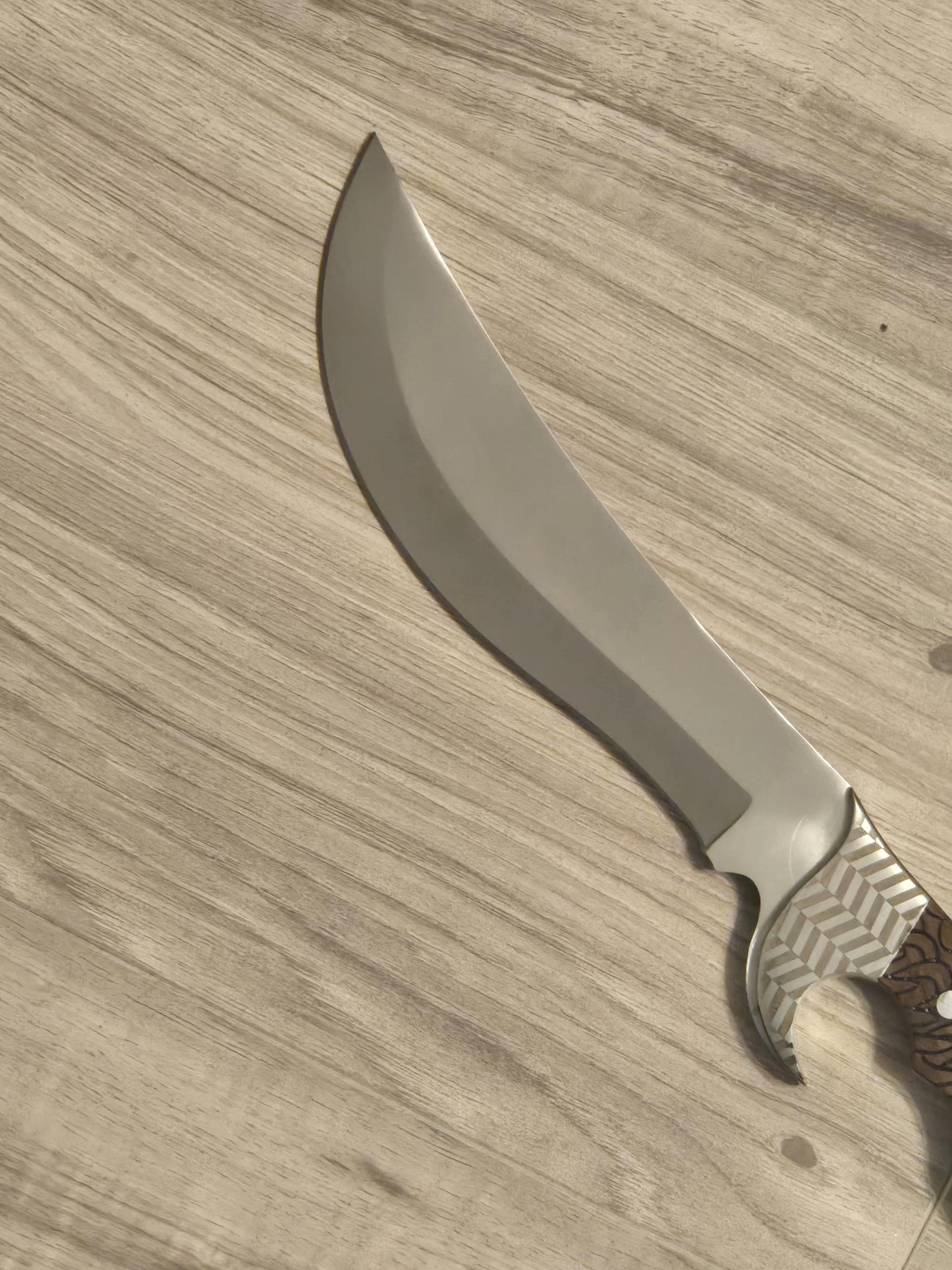 D2 Steel Bowie Knife Custom Handmade Rosewood Handle with Sheath – Unique Gift for Him Husband Collector's Knife