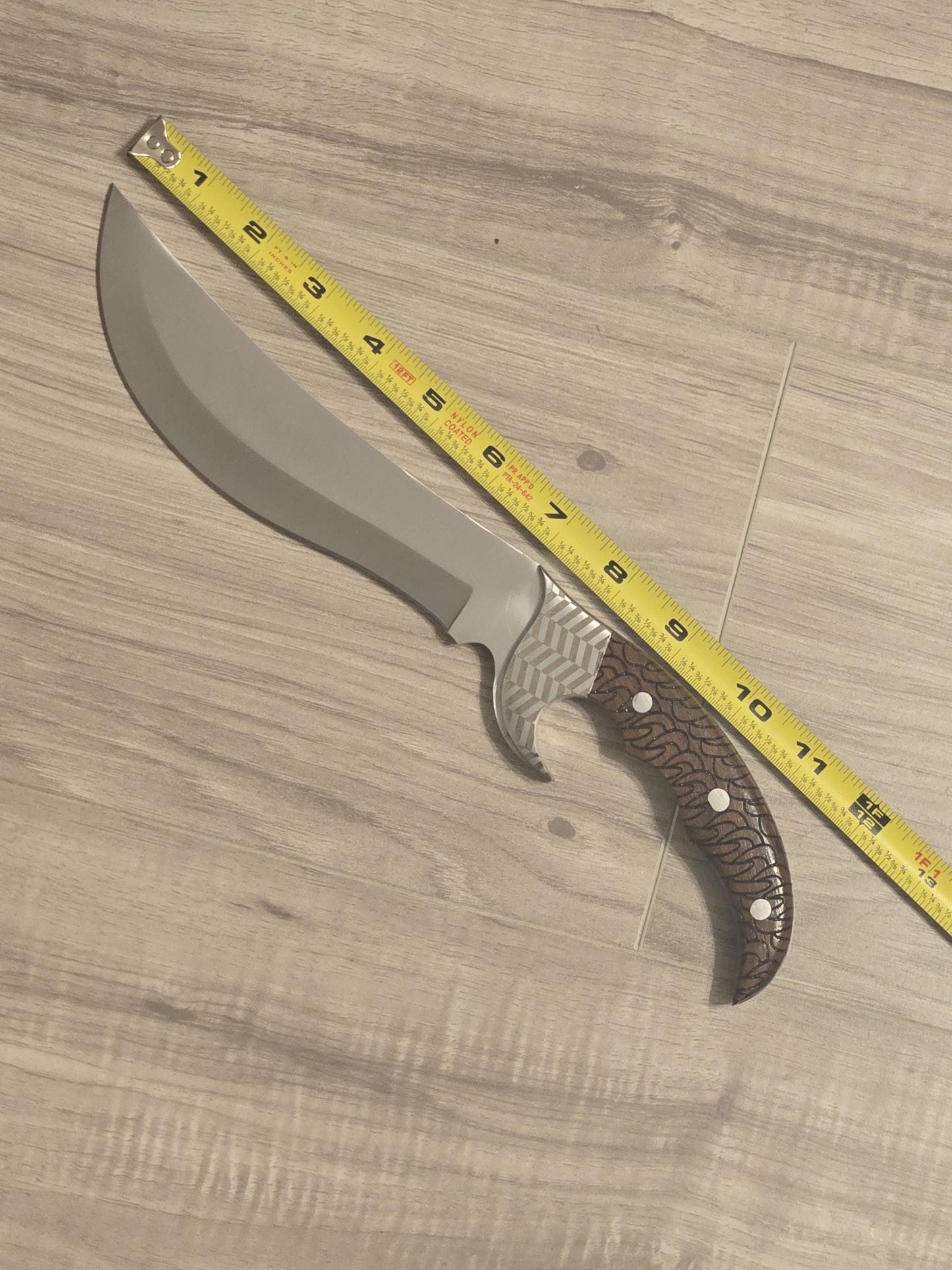 D2 Steel Bowie Knife Custom Handmade Rosewood Handle with Sheath – Unique Gift for Him Husband Collector's Knife