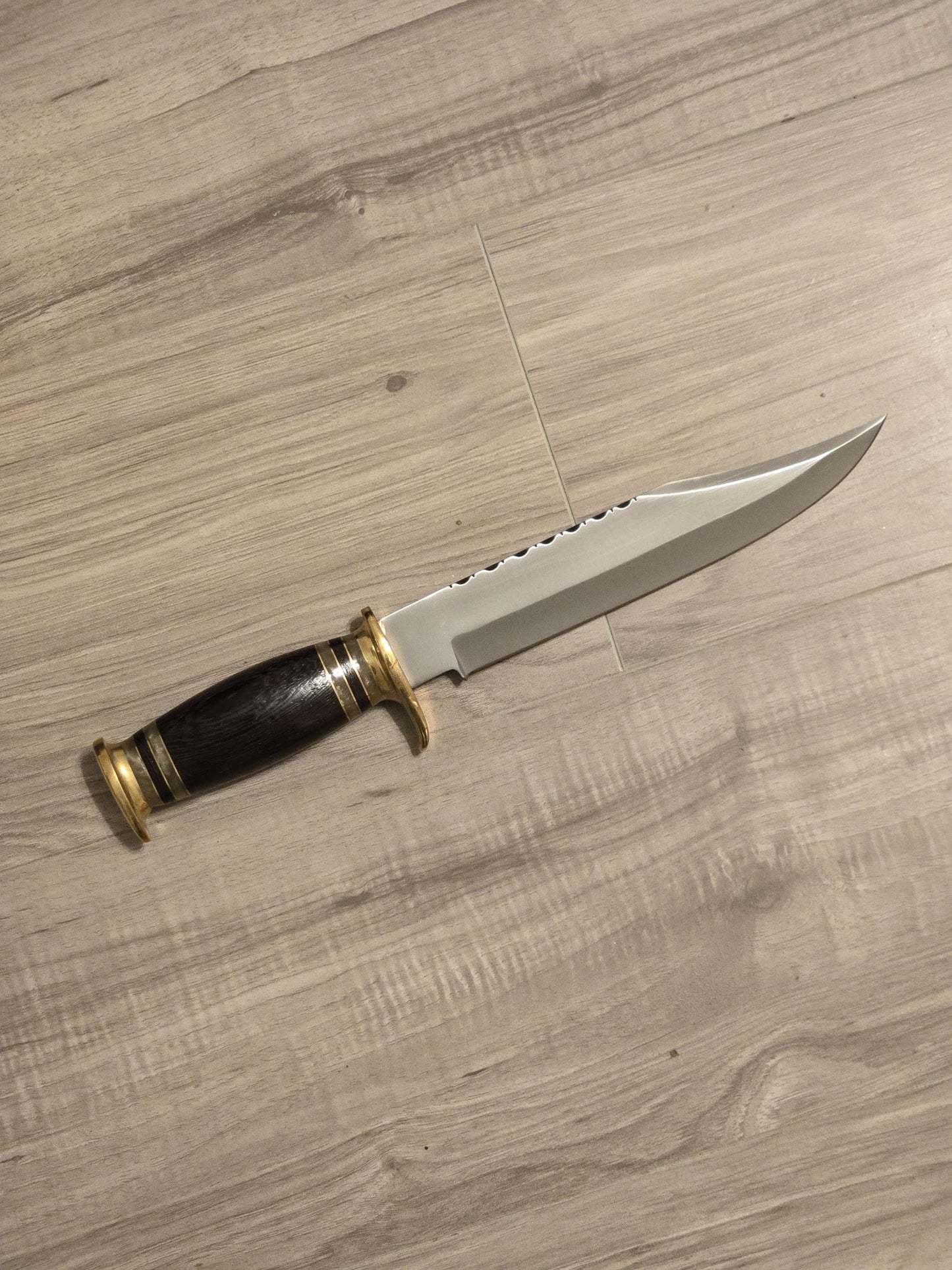 Bowie Knife 14" Handmade D2 Steel with Wenge Wood Handle & Sheath – Unique Collectible Gift for Him