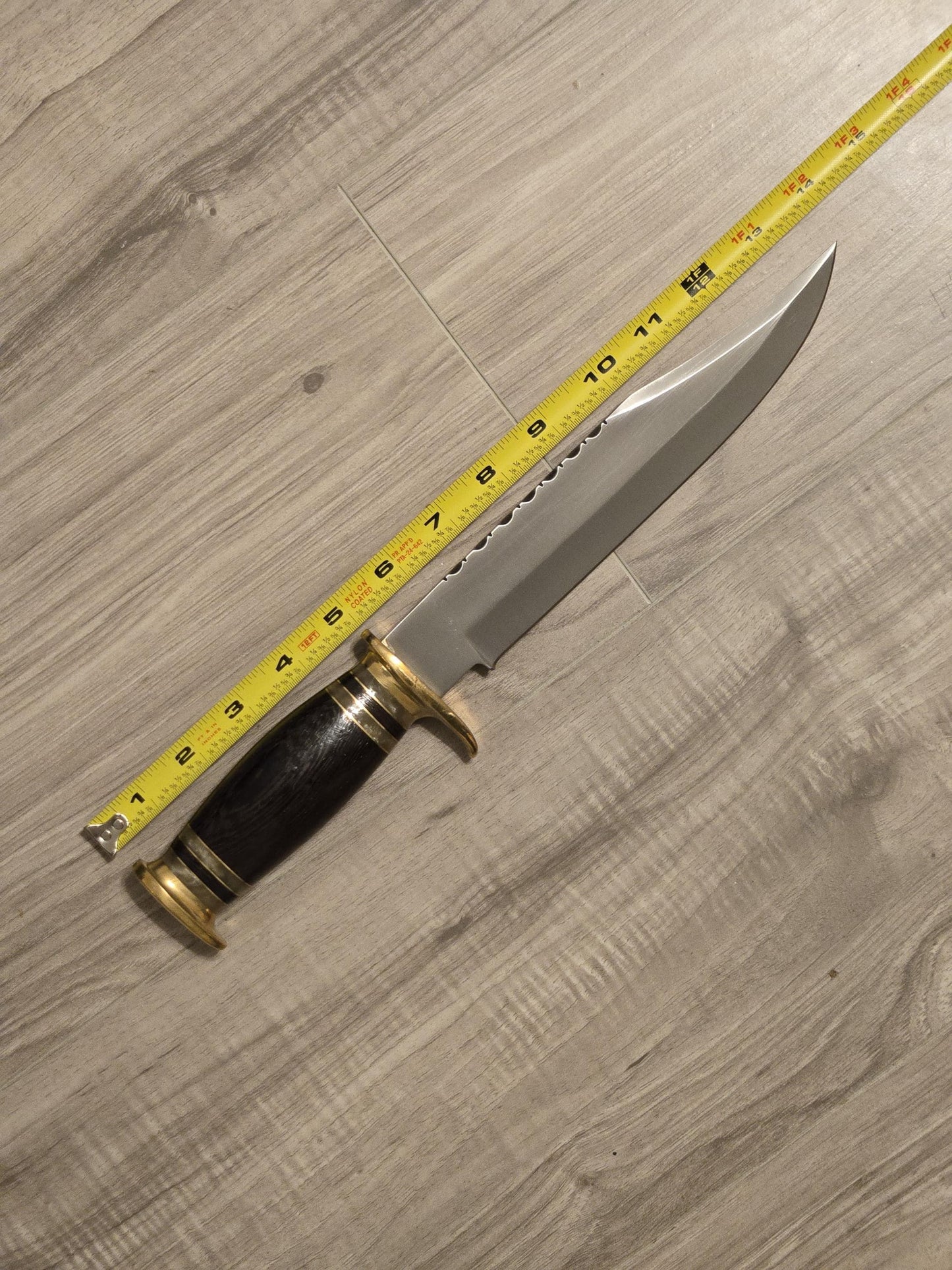 Bowie Knife 14" Handmade D2 Steel with Wenge Wood Handle & Sheath – Unique Collectible Gift for Him