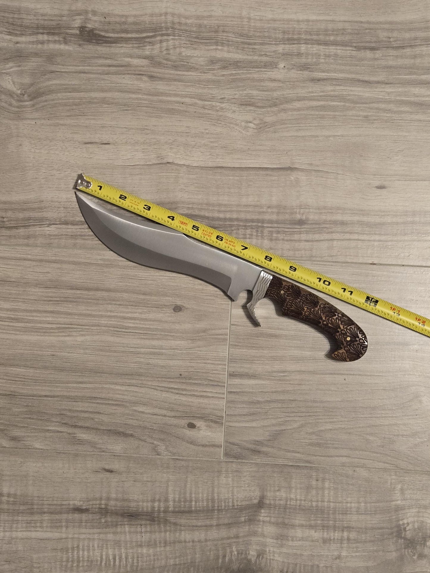 CUSTOM Handmade D2 Steel Bowie Knife – Rose wood Handle, Collectible with Sheath – Gift for Him, Gift for Husband, Unique Knife,