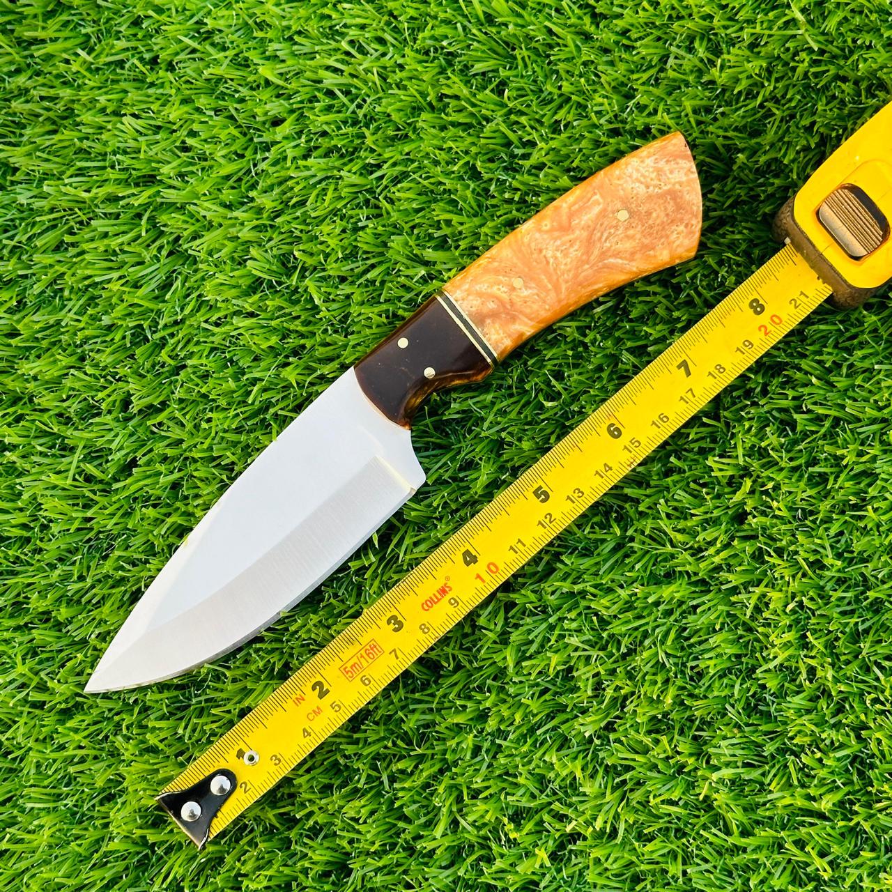 Hunting Knife Custom Handmade J2 Steel Skinner – Outdoor & Hunting Gear Gift for Boyfriend Husband Birthday
