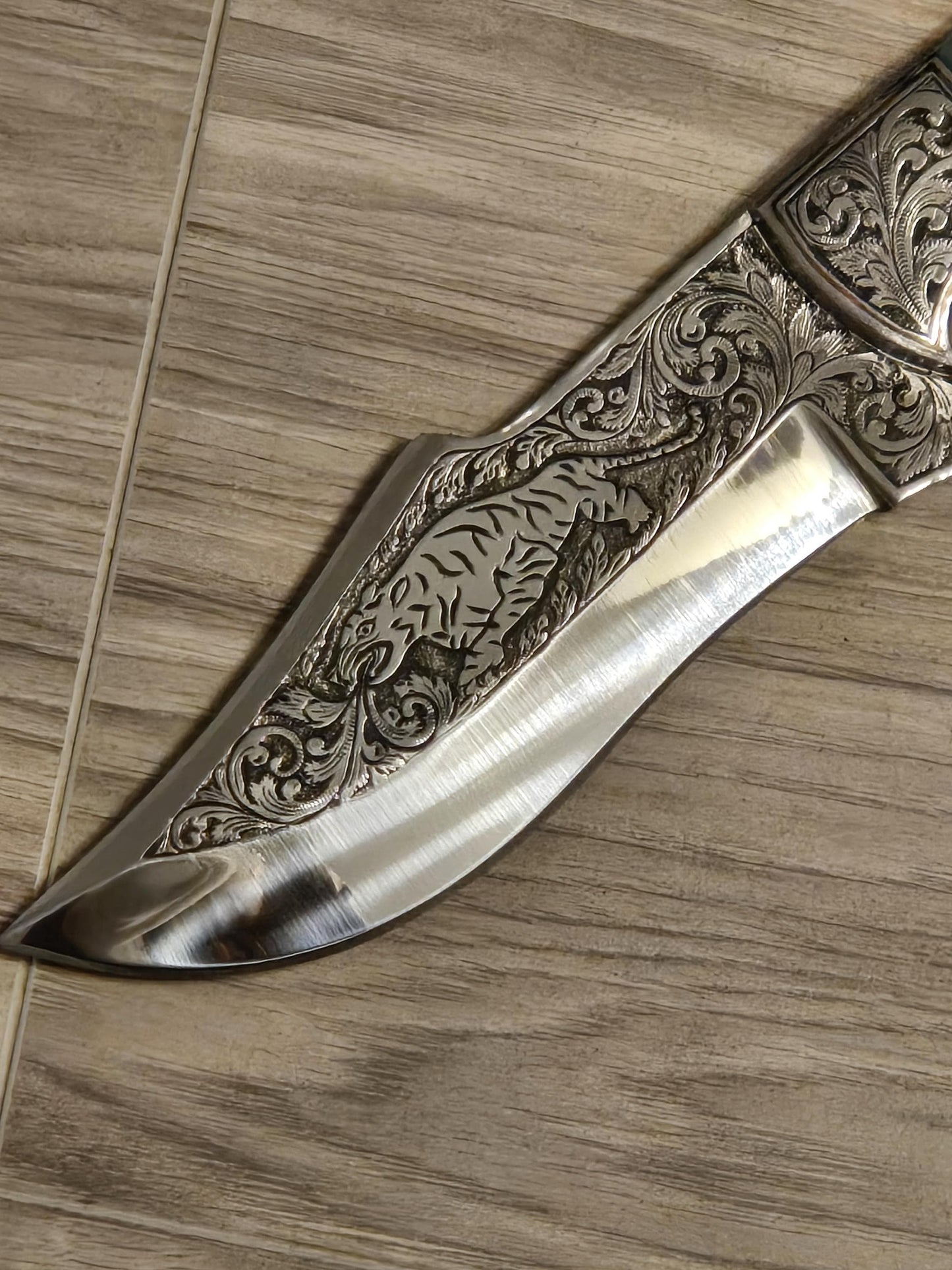 Custom Engraved D2 Steel Skinner Knife with Camel Bone Handle, Birthday Gift for Boyfriend & Husband, Handmade Masterpiece