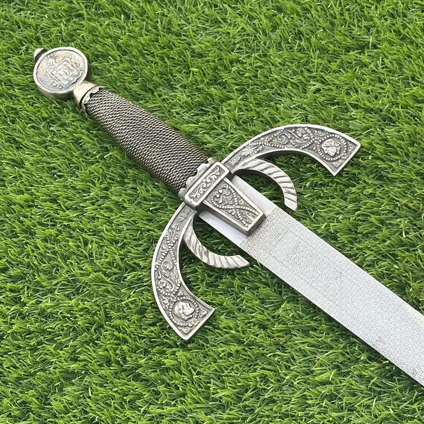 CUSTOM Handmade Medieval Sword 40 Inch | J2 Steel Blade with Wire Handle | Collectible Sword | Gift for Him