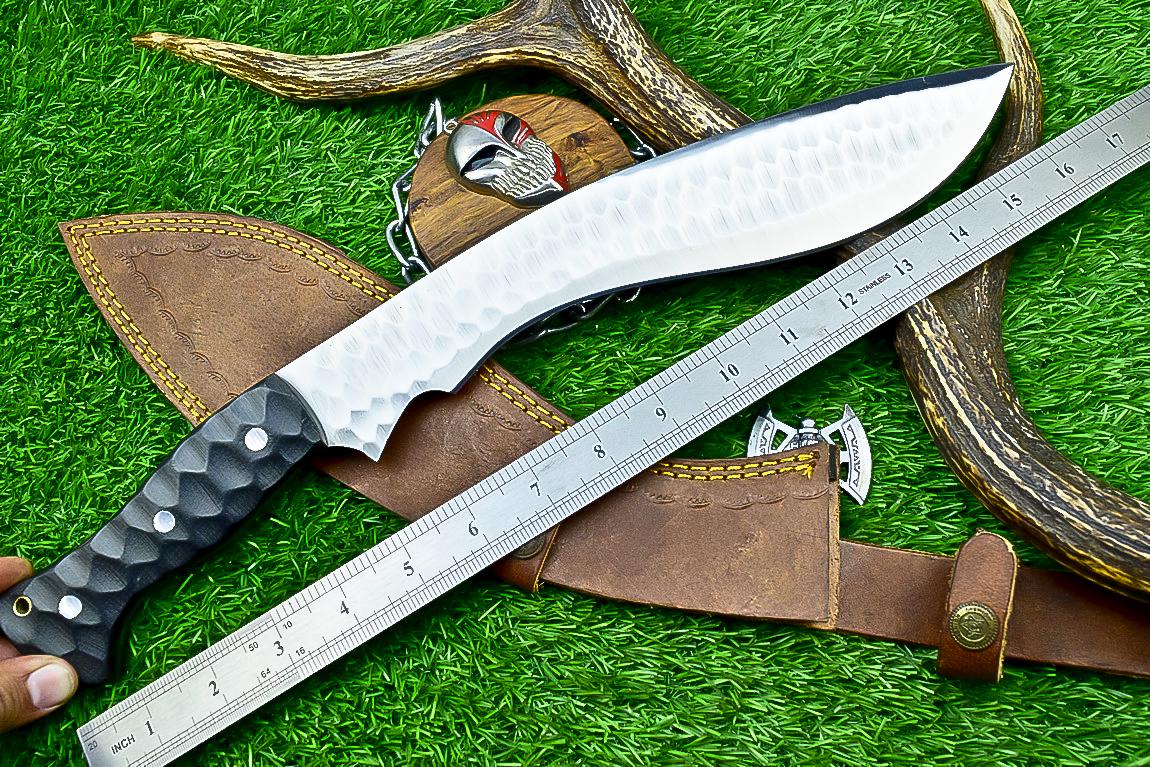 CUSTOM Handmade Kukri Knife 16.5" | J2 Steel Blade | Micarta Handle | Outdoor Hunting Kukri | Gift for Him