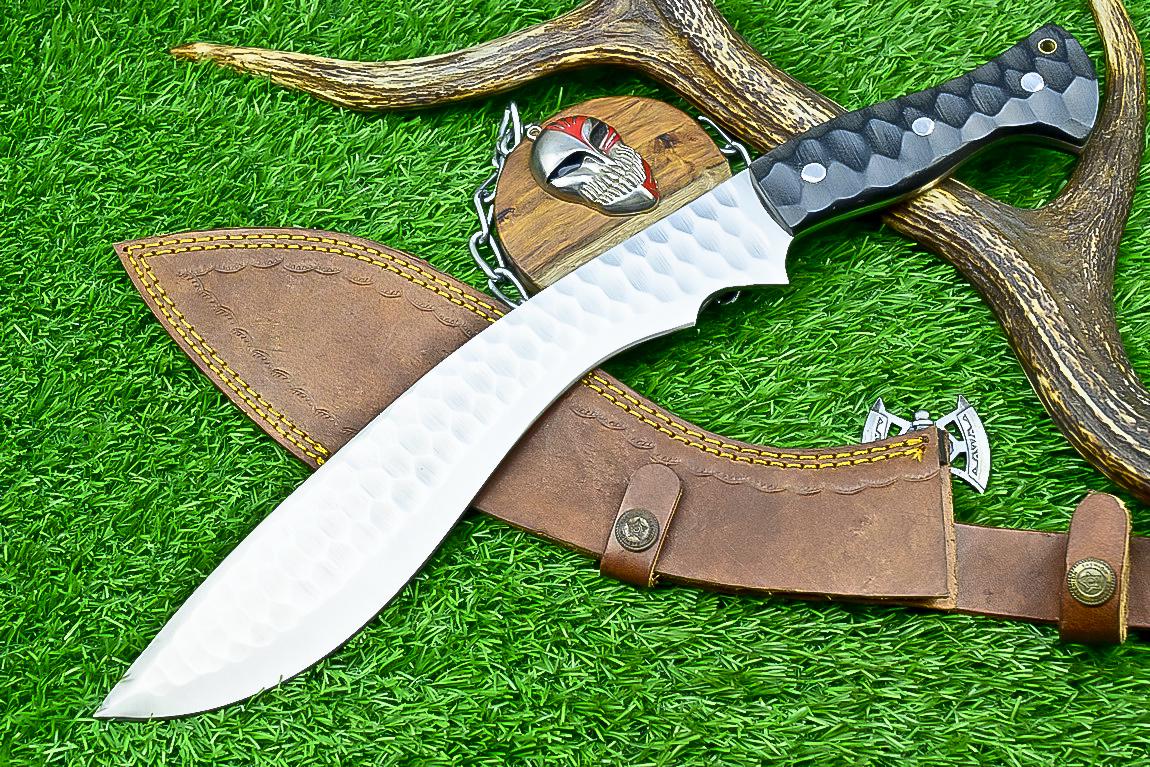CUSTOM Handmade Kukri Knife 16.5" | J2 Steel Blade | Micarta Handle | Outdoor Hunting Kukri | Gift for Him