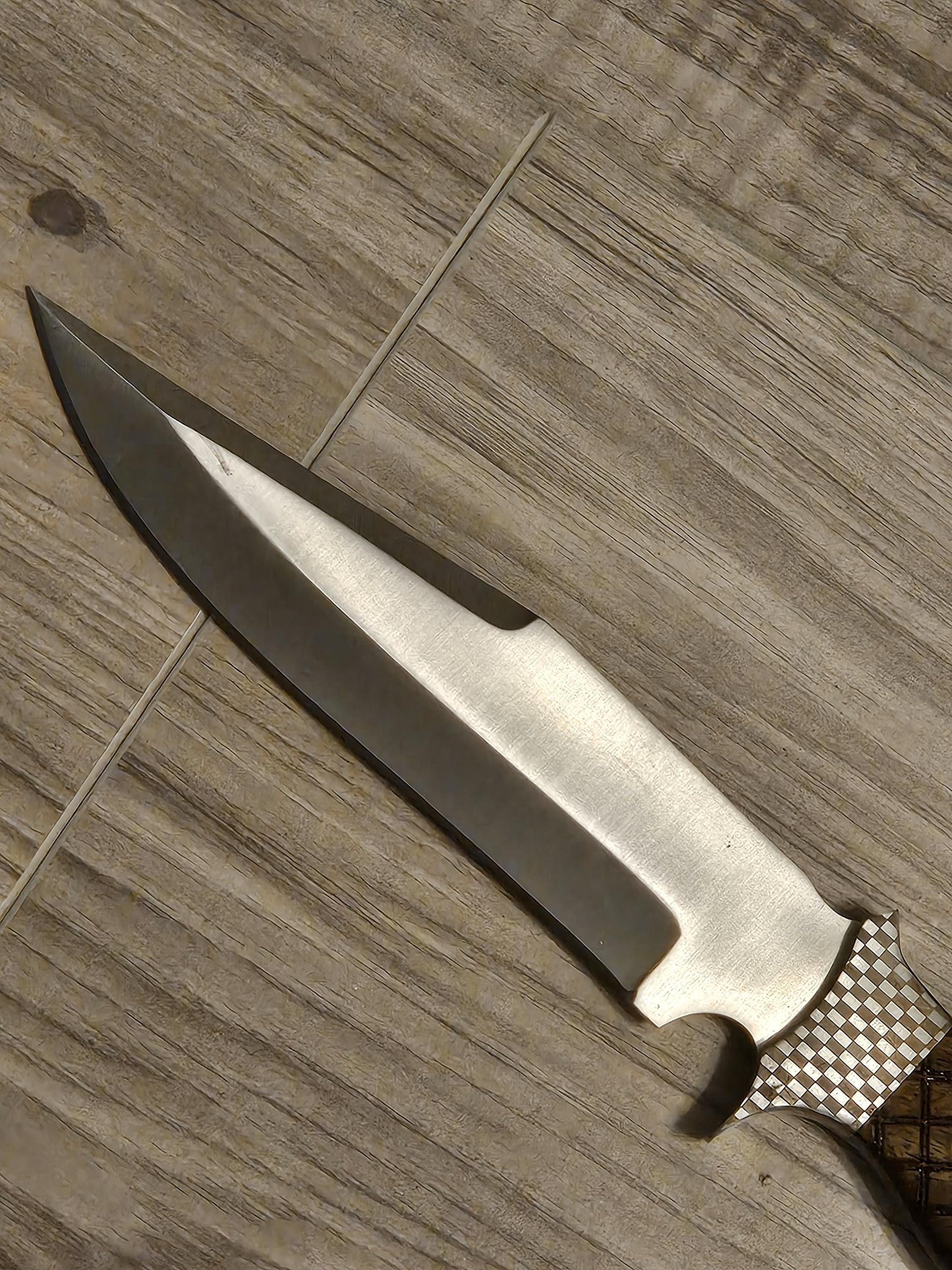 Bowie Knife 11" Custom Handmade D2 Steel with Rosewood Handle & Sheath – Unique Collectible Gift for Him Husband