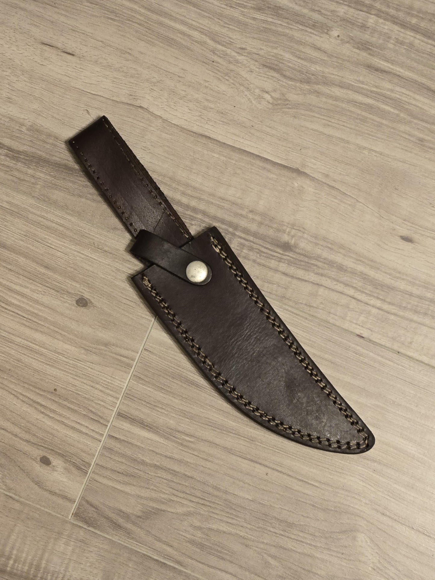 Bowie Knife 11" Custom Handmade D2 Steel with Rosewood Handle & Sheath – Unique Collectible Gift for Him Husband