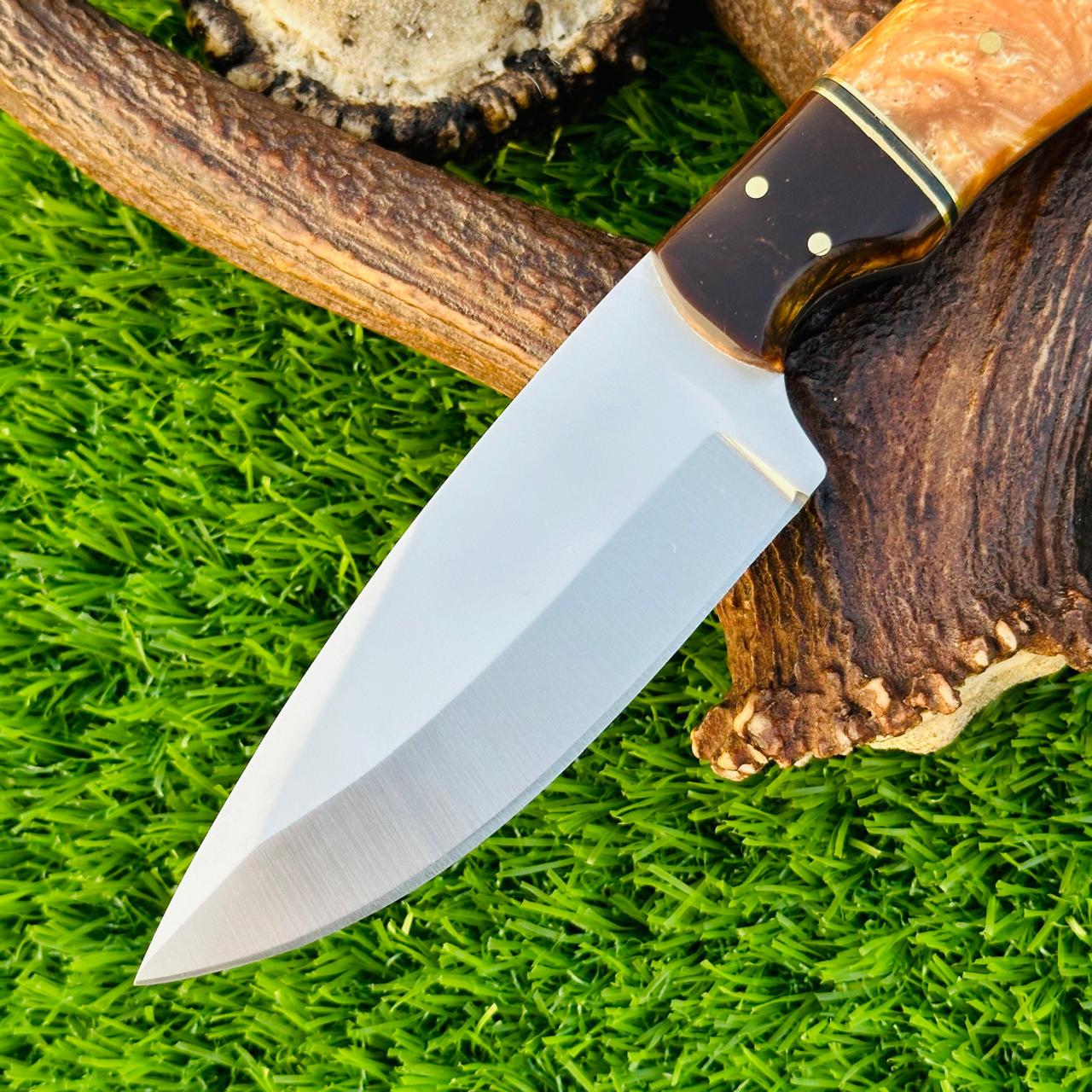 Hunting Knife Custom Handmade J2 Steel Skinner – Outdoor & Hunting Gear Gift for Boyfriend Husband Birthday