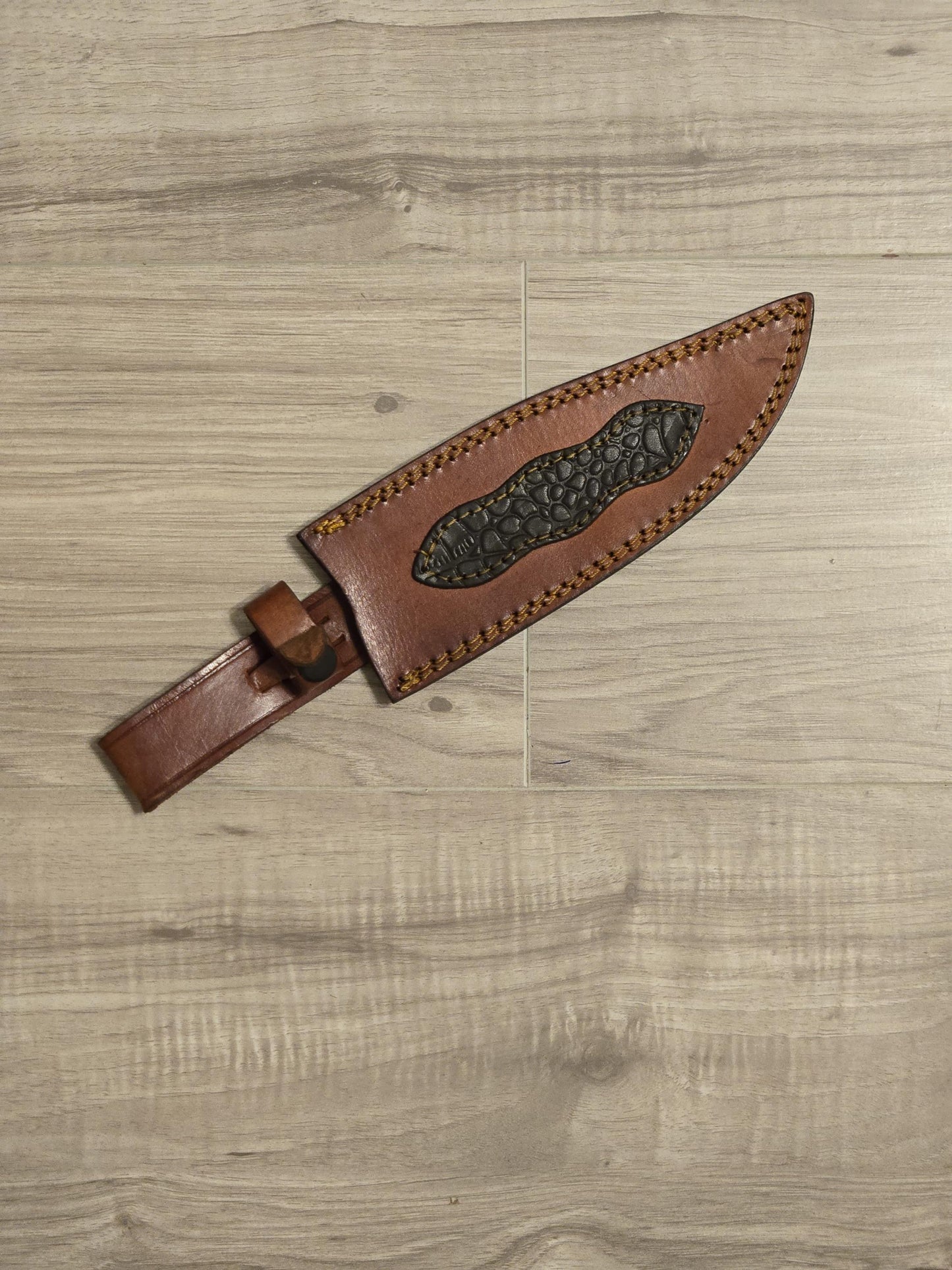 Hunting Knife Custom Handmade D2 Steel Bowie with Rosewood Handle & Leather Sheath – Gift for Him, Collectible Outdoor Knife