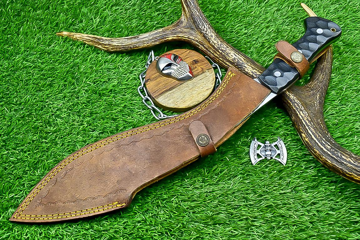 CUSTOM Handmade Kukri Knife 16.5" | J2 Steel Blade | Micarta Handle | Outdoor Hunting Kukri | Gift for Him