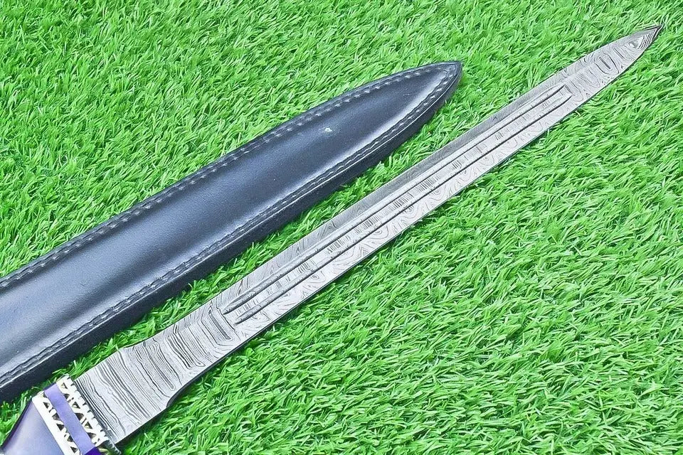 Damascus Blade Sword – 25" Overall Length SHKWORKS