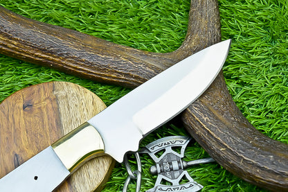 Custom Hand Forged J2 Steel Blank Blade – 9" For Knife Making Blade with Brass Bolster | DIY Forged Knife Blade |UN- 8426