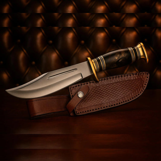 The Ultimate Full Tang Hunting & Survival Knife with Premium Leather Sheath