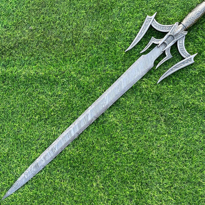 Custom Hand-Forged Damascus Viking Sword | Norse-Inspired Collectible, Norse Battle Sword | Anniversary Gift | Christmas Gift, Gift for him,
