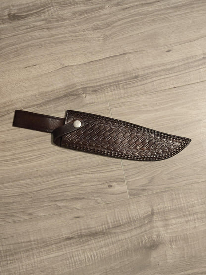 Bowie Knife 14&quot; Handmade D2 Steel with Wenge Wood Handle & Sheath – Unique Collectible Gift for Him
