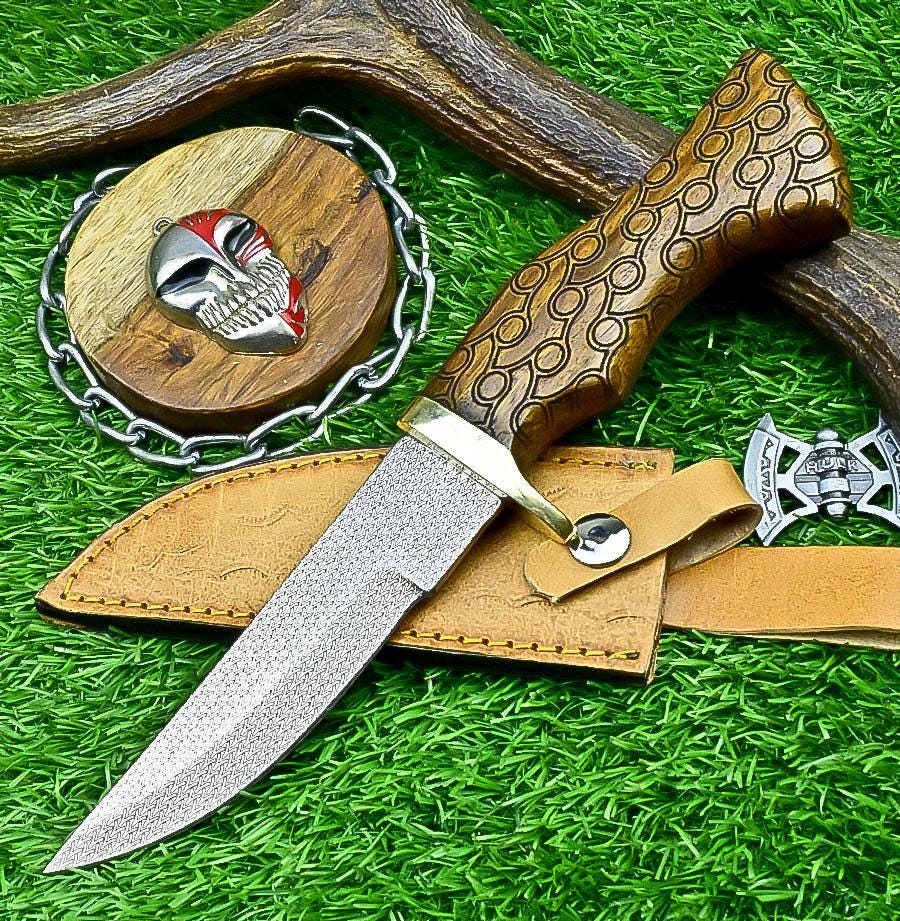 Hunting Knife Custom Handmade J2 Steel Skinner Knife, Perfect Birthday Gift for Boyfriend & Husband, Master Craftsmanship