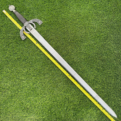 CUSTOM Handmade Medieval Sword 40 Inch | J2 Steel Blade with Wire Handle | Collectible Sword | Gift for Him