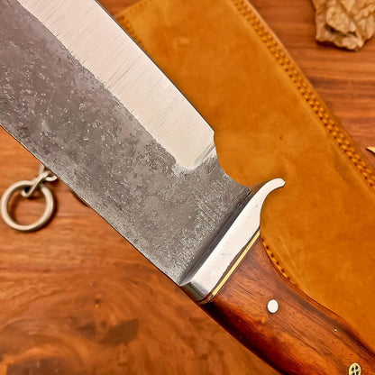 Big Bushcraft 18&quot; Bowie Knife Carbon Steel Hatchet Butcher Knife – Personalized Gift for Husband Birthday Outdoor Tool