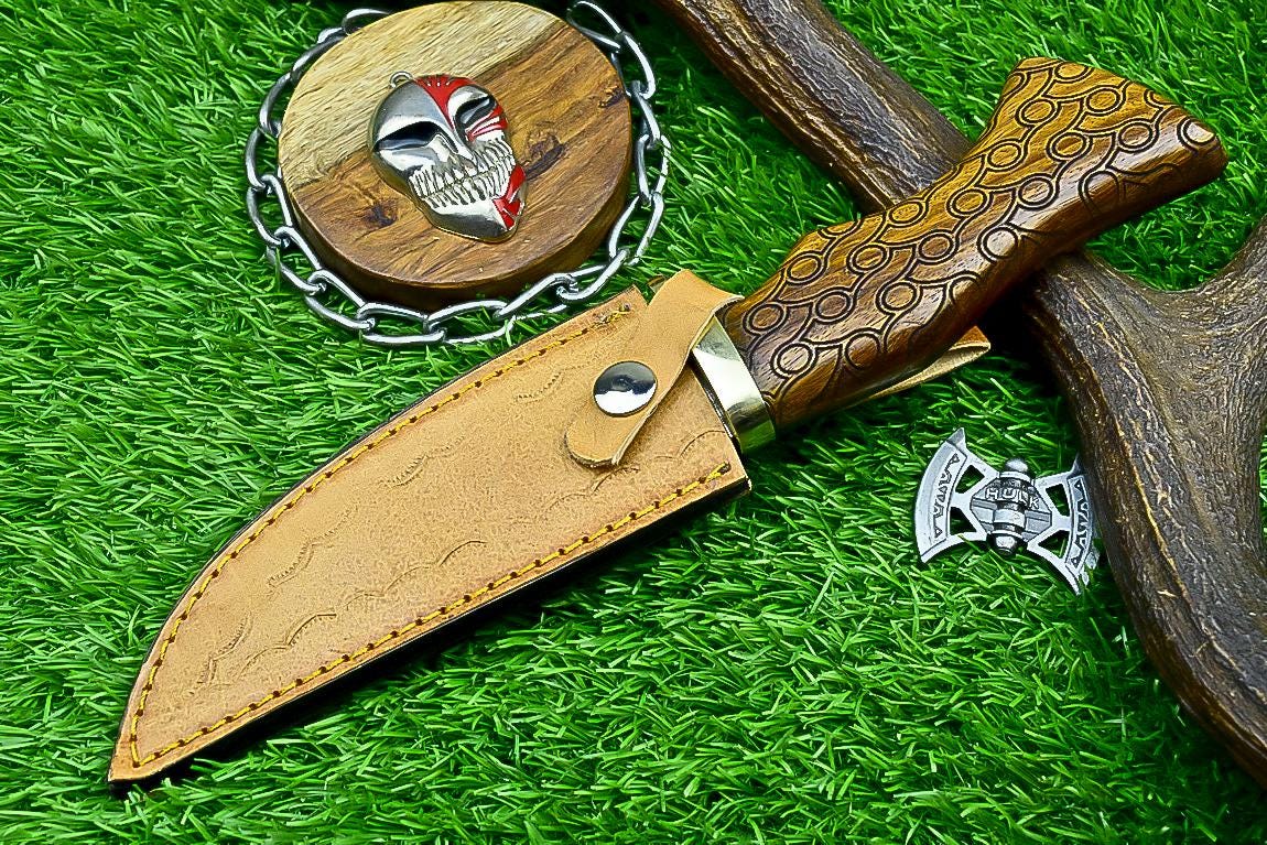 Hunting Knife Custom Handmade J2 Steel Skinner Knife, Perfect Birthday Gift for Boyfriend & Husband, Master Craftsmanship