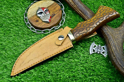 Hunting Knife Custom Handmade J2 Steel Skinner Knife, Perfect Birthday Gift for Boyfriend & Husband, Master Craftsmanship