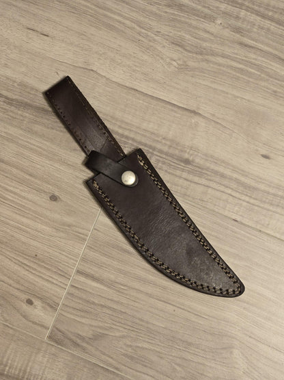 Bowie Knife 11&quot; Custom Handmade D2 Steel with Rosewood Handle & Sheath – Unique Collectible Gift for Him Husband