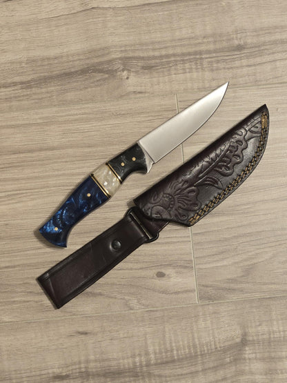 Hunting Knife Custom Handmade J2 Steel Skinner Knife Perfect Birthday Gift for Boyfriend Husband Outdoor Hunting Tool