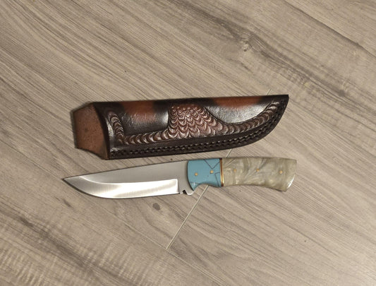 Hunting Knife Custom Handmade J2 Steel Skinner Knife - Perfect Birthday Gift for Boyfriend & Husband, Masterful Craftsmanship