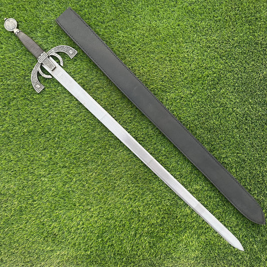 CUSTOM Handmade Medieval Sword 40 Inch | J2 Steel Blade with Wire Handle | Collectible Sword | Gift for Him