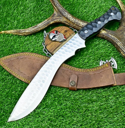 CUSTOM Handmade Kukri Knife 16.5&quot; | J2 Steel Blade | Micarta Handle | Outdoor Hunting Kukri | Gift for Him